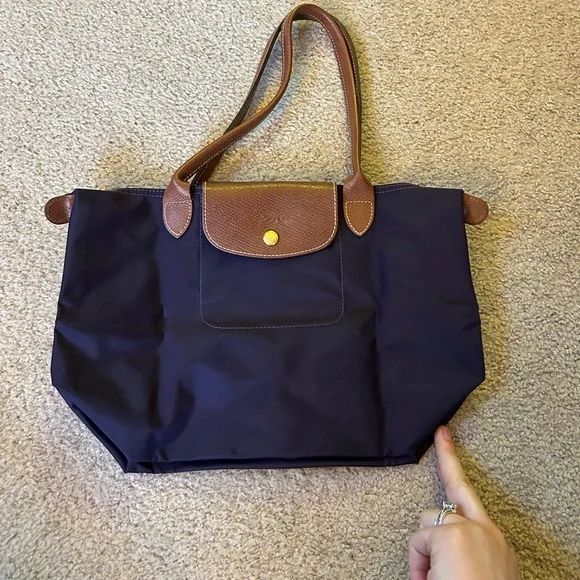 Longchamp Le Pliage Purple Tote Bag size Smalll - Picture 2 of 7
